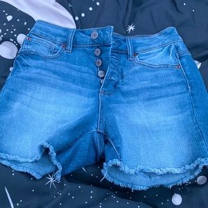 denim time and tru, size 2 high rise shorts